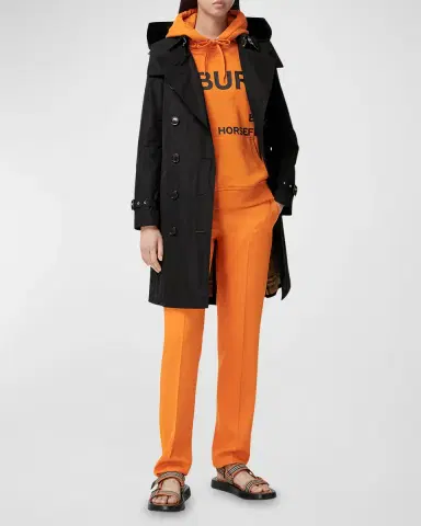 Burberry Kensington Double-Breasted Trench Coat with Detachable Hood | Thumbnail 2