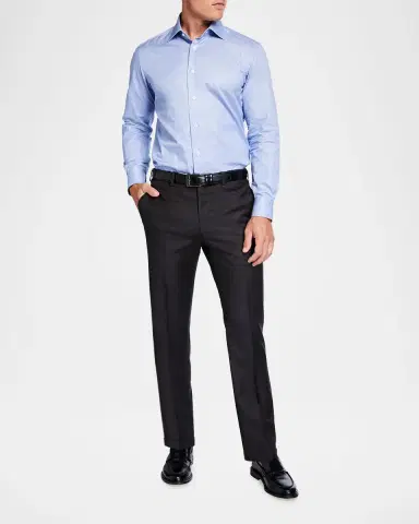 Brioni Men's Tigullio Wool Trousers | Thumbnail 2