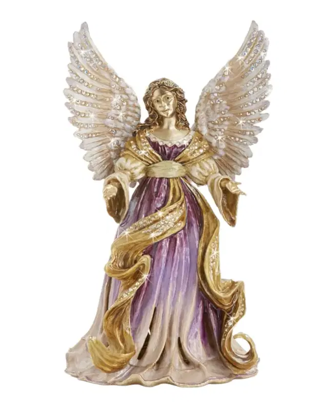 Jay Strongwater Renaissance Angel Musical Figurine