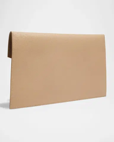 Saint Laurent Uptown YSL Pouch in Grained Leather | Thumbnail 3