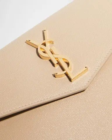 Saint Laurent Uptown YSL Pouch in Grained Leather | Thumbnail 4