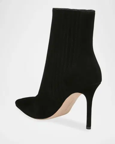 Veronica Beard 95mm Lisa Suede Stiletto Ankle Booties | Thumbnail 4