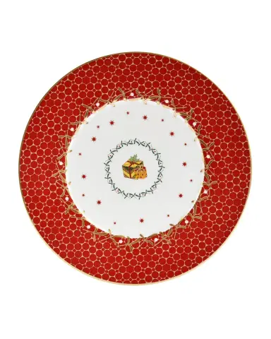 Bernardaud Noel Red Gift Salad Plate | Thumbnail 1