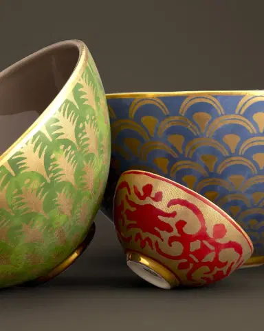 L 'Objet Fortuny Piumette Serving Bowl | Thumbnail 2 L 'Objet Fortuny Piumette Serving Bowl | Thumbnail 2