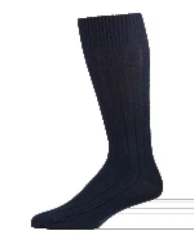 Marcoliani Men 's Ribbed Cashmere Dress Socks | Thumbnail 2