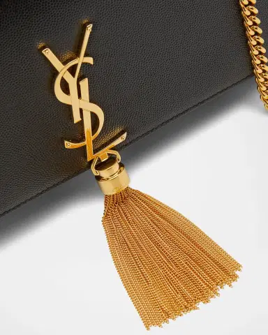 Saint Laurent Kate Medium Tassel YSL Wallet on Chain in Grained Leather | Thumbnail 3 Saint Laurent Kate Medium Tassel YSL Wallet on Chain in Grained Leather | Thumbnail 3