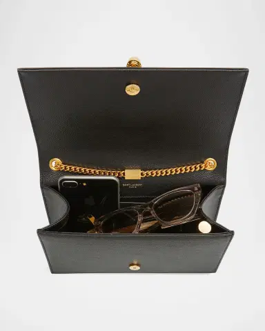 Saint Laurent Kate Medium Tassel YSL Wallet on Chain in Grained Leather | Thumbnail 5 Saint Laurent Kate Medium Tassel YSL Wallet on Chain in Grained Leather | Thumbnail 5