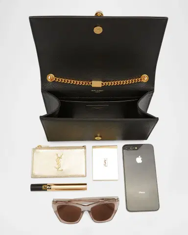 Saint Laurent Kate Medium Tassel YSL Wallet on Chain in Grained Leather | Thumbnail 6 Saint Laurent Kate Medium Tassel YSL Wallet on Chain in Grained Leather | Thumbnail 6