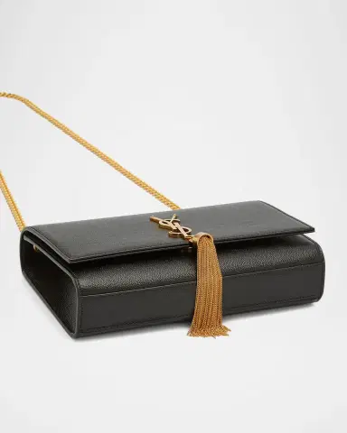 Saint Laurent Kate Medium Tassel YSL Wallet on Chain in Grained Leather | Thumbnail 7 Saint Laurent Kate Medium Tassel YSL Wallet on Chain in Grained Leather | Thumbnail 7