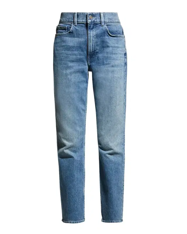 Lafayette 148 New York High Rise Straight Ankle Reeve Jean