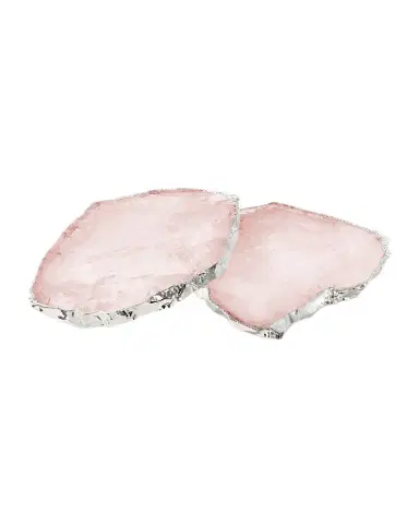 Anna New York Rose Quartz Coasters, Set of 2 | Thumbnail 1