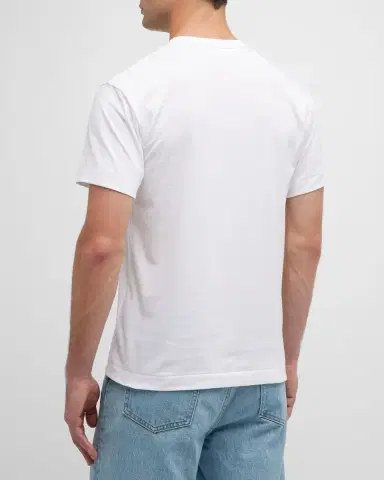 Comme des Garçons Men 's Cotton Jersey Heart T-Shirt | Thumbnail 3