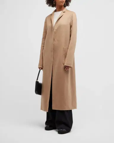 Adam Lippes Zibelline Open-Front Cashmere Midi Coat | Thumbnail 3 Adam Lippes Zibelline Open-Front Cashmere Midi Coat | Thumbnail 3