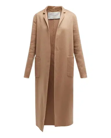 Adam Lippes Zibelline Open-Front Cashmere Midi Coat | Thumbnail 1 Adam Lippes Zibelline Open-Front Cashmere Midi Coat | Thumbnail 1
