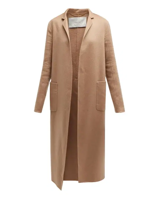 Adam Lippes Zibelline Open-Front Cashmere Midi Coat