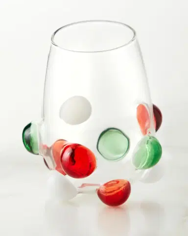 Massimo Lunardon Multicolor Bubble Stemless Wine Glass | Thumbnail 2