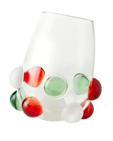 Massimo Lunardon Multicolor Bubble Stemless Wine Glass | Thumbnail 1
