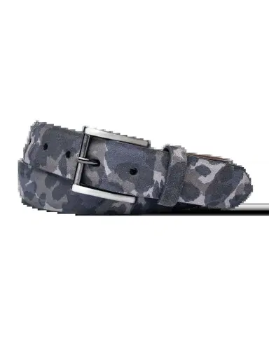W. Kleinberg Men 's Camo-Print Suede Belt | Thumbnail 2