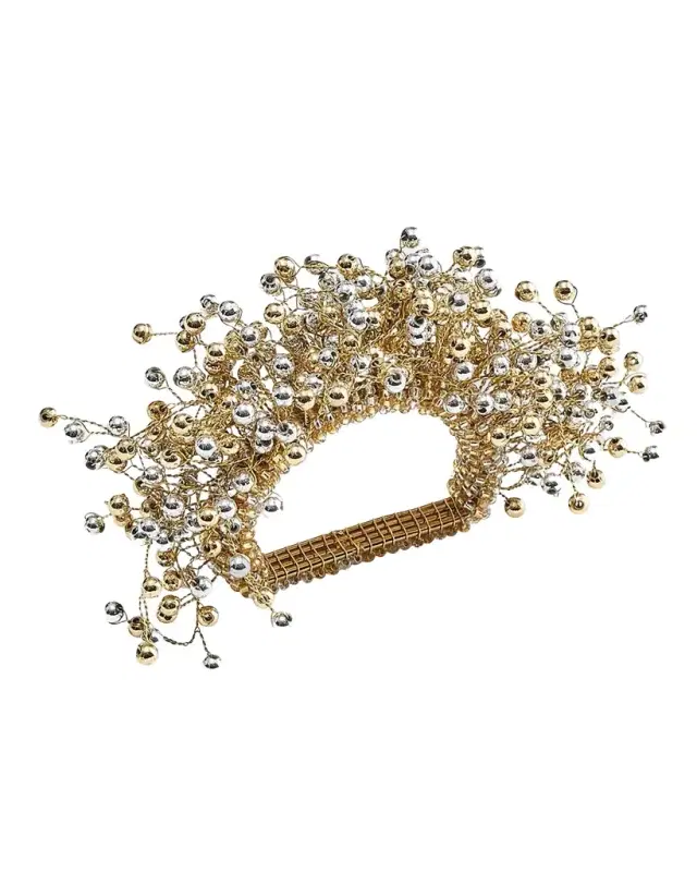 Kim Seybert Spray Napkin Ring, Gold and Silver