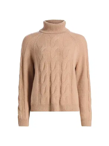 Saks Fifth Avenue Women's Turtleneck Cashmere Sweater - Warm Camel - Size Large | Thumbnail 1 Saks Fifth Avenue Women's Turtleneck Cashmere Sweater - Warm Camel - Size Large | Thumbnail 1
