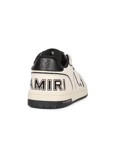 AMIRI Men's Newport Leather Low-Top Sneakers - Ivory - Size 7 | Thumbnail 3