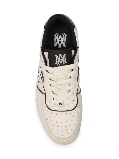 AMIRI Men's Newport Leather Low-Top Sneakers - Ivory - Size 7 | Thumbnail 4