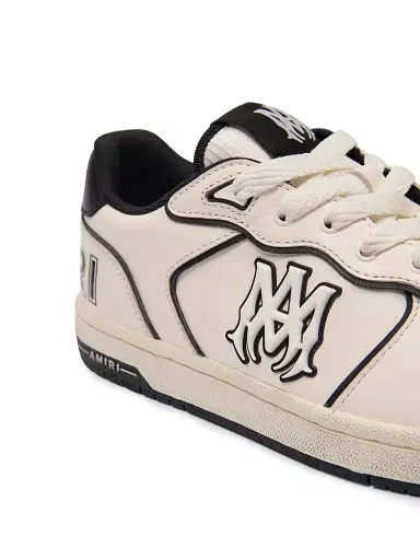 AMIRI Men's Newport Leather Low-Top Sneakers - Ivory - Size 7 | Thumbnail 6