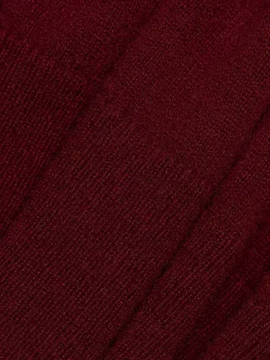 Saks Fifth Avenue Women's One-Shoulder Cashmere Sweater - Dark Cherry | Thumbnail 7