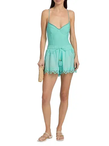 Ramy Brook Women's Jayda Braided Underwire One-Piece Swimsuit - Seaglass - Size Small | Thumbnail 2 Ramy Brook Women's Jayda Braided Underwire One-Piece Swimsuit - Seaglass - Size Small | Thumbnail 2