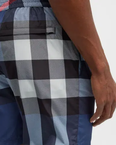Burberry Men's Guildes Signature Check Swim Trunks | Thumbnail 5