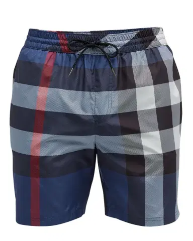 Burberry Men's Guildes Signature Check Swim Trunks | Thumbnail 1