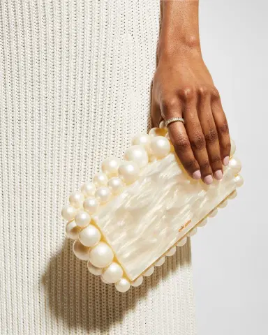 Cult Gaia Eos Pearly Acrylic Clutch Bag | Thumbnail 3 Cult Gaia Eos Pearly Acrylic Clutch Bag | Thumbnail 3