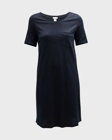 Hanro Cotton Deluxe Short-Sleeve Big Sleepshirt | Thumbnail 2 Hanro Cotton Deluxe Short-Sleeve Big Sleepshirt | Thumbnail 2