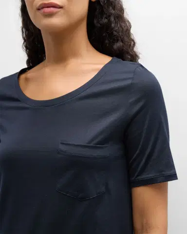 Hanro Cotton Deluxe Short-Sleeve Big Sleepshirt | Thumbnail 5 Hanro Cotton Deluxe Short-Sleeve Big Sleepshirt | Thumbnail 5