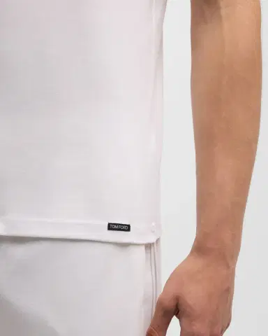 Tom Ford Men's Solid Stretch Jersey T-Shirt | Thumbnail 5