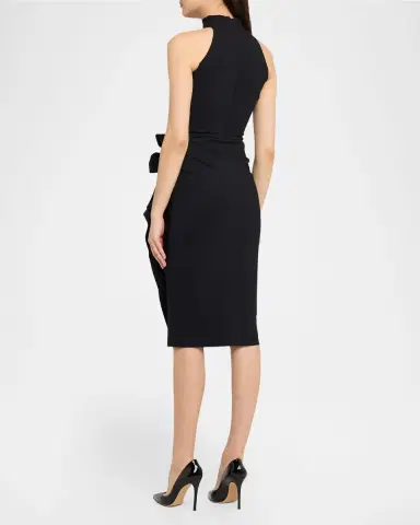 Chiara Boni La Petite Robe Sleeveless Halter Ruched Dress | Thumbnail 2 Chiara Boni La Petite Robe Sleeveless Halter Ruched Dress | Thumbnail 2