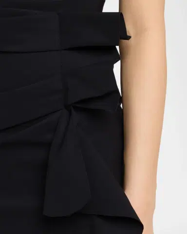 Chiara Boni La Petite Robe Sleeveless Halter Ruched Dress | Thumbnail 5 Chiara Boni La Petite Robe Sleeveless Halter Ruched Dress | Thumbnail 5
