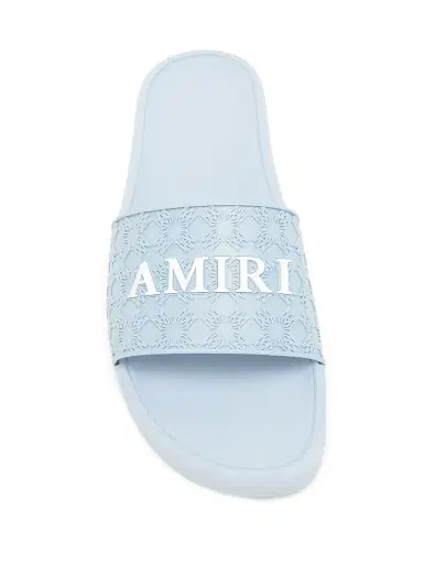 AMIRI Men's Ma Quad Logo Slide Sandals | Thumbnail 4 AMIRI Men's Ma Quad Logo Slide Sandals | Thumbnail 4
