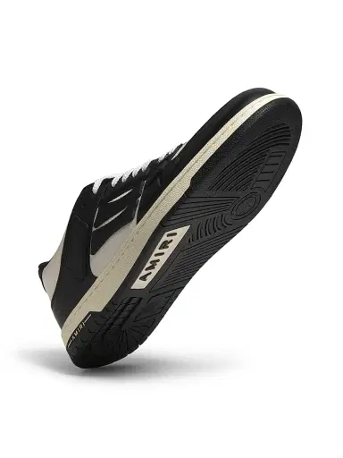 AMIRI Men's Skel-Top Low Leather Sneakers - Black Black White - Size 7 | Thumbnail 6 AMIRI Men's Skel-Top Low Leather Sneakers - Black Black White - Size 7 | Thumbnail 6
