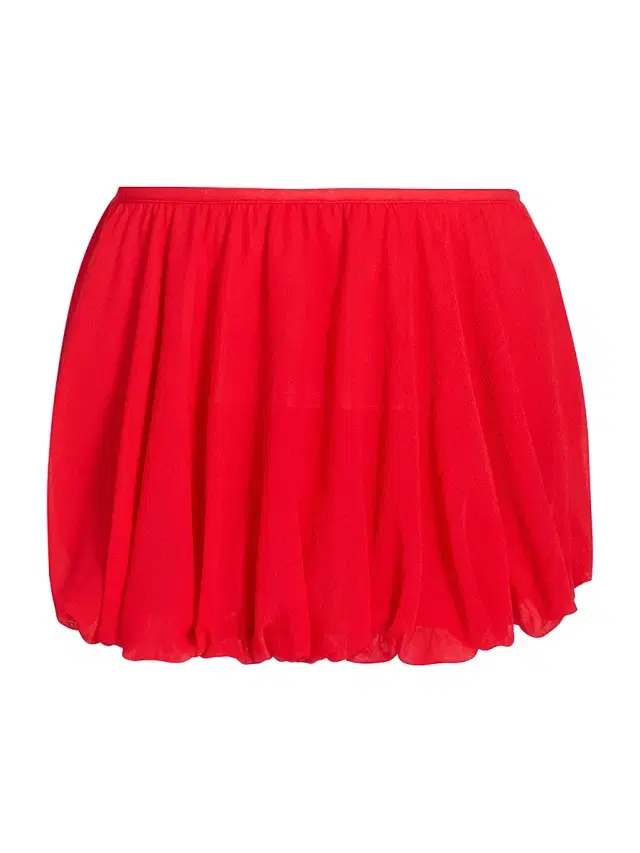 Ramy Brook Women's Maddy Pleated Miniskirt - Flame