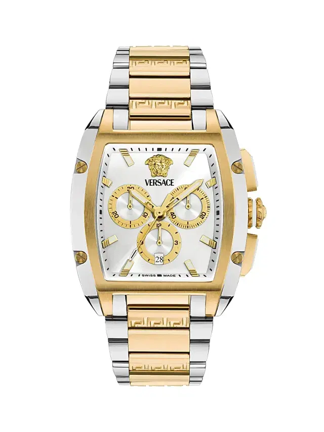 Men's Dominus Two-Tone Stainless Steel Bracelet Watch/42MM x 50MM - White Two Tone Men's Dominus Two-Tone Stainless Steel Bracelet Watch/42MM x 50MM - White Two Tone