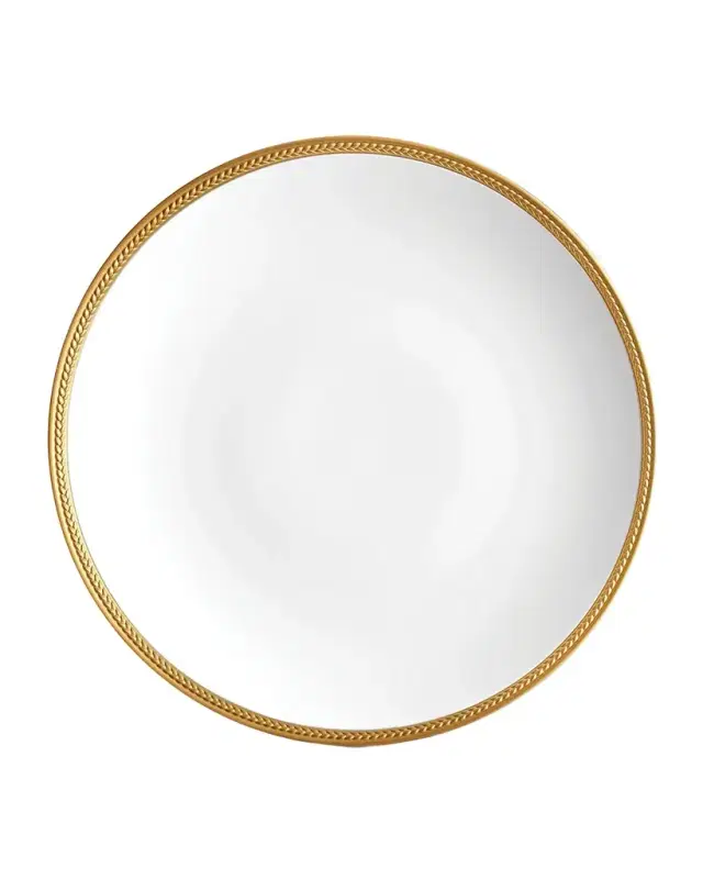 L 'Objet Soie Tressee 24K Gold-Plated Charger