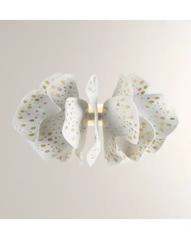 Lladro Nightbloom White Gold Wall Light | Thumbnail 2