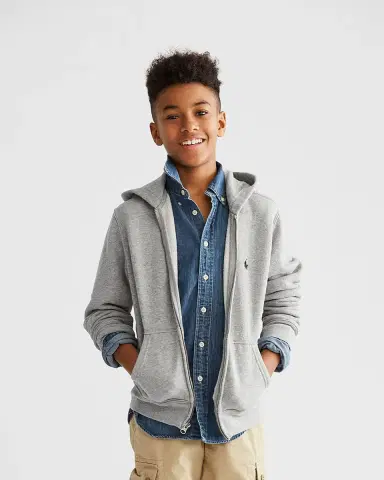 Polo Ralph Lauren Boy's Cotton-Blend-Fleece Hoodie | Thumbnail 2 Polo Ralph Lauren Boy's Cotton-Blend-Fleece Hoodie | Thumbnail 2