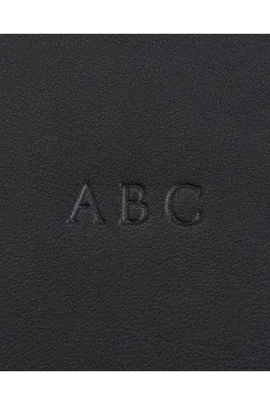 Royce New York Pebbled Leather Pencil Case, Personalized | Thumbnail 4