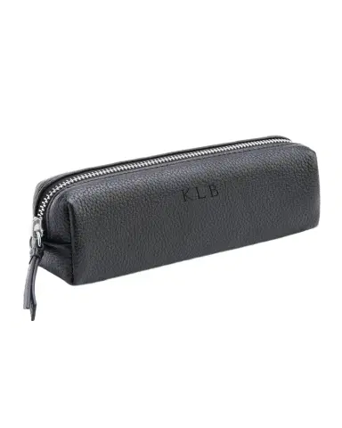 Royce New York Pebbled Leather Pencil Case, Personalized | Thumbnail 1