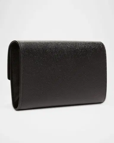 Saint Laurent Uptown YSL Wallet on Chain in Grained Leather | Thumbnail 4
