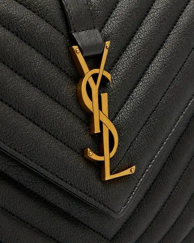 Saint Laurent College Medium Flap YSL Shoulder Bag in Quilted Leather | Thumbnail 5 Saint Laurent College Medium Flap YSL Shoulder Bag in Quilted Leather | Thumbnail 5