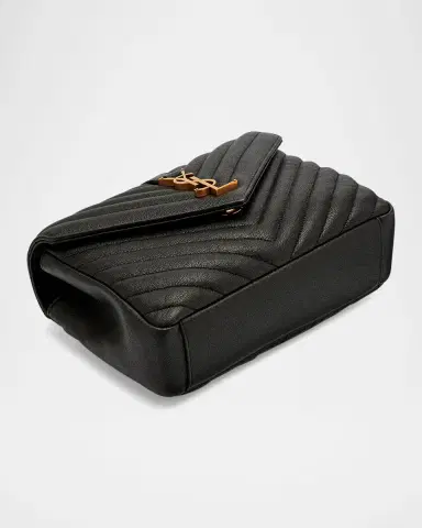 Saint Laurent College Medium Flap YSL Shoulder Bag in Quilted Leather | Thumbnail 9 Saint Laurent College Medium Flap YSL Shoulder Bag in Quilted Leather | Thumbnail 9