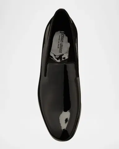 Giorgio Armani Men's Patent Formal Slip-Ons | Thumbnail 3 Giorgio Armani Men's Patent Formal Slip-Ons | Thumbnail 3